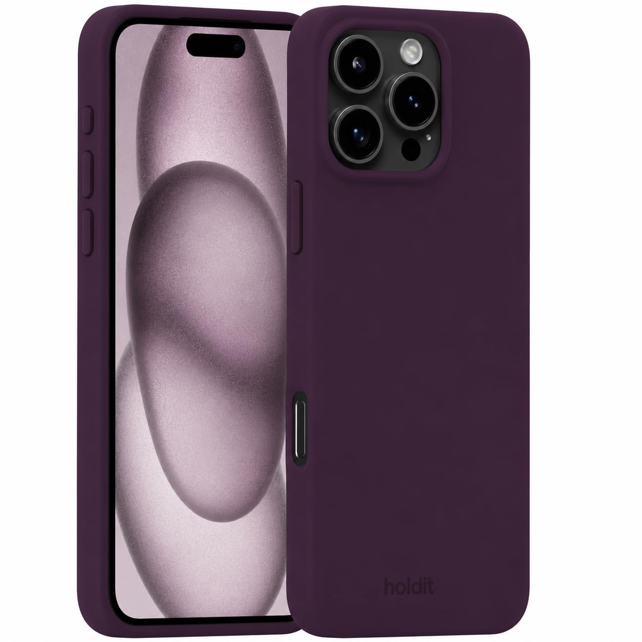 Amazon.co.jp: Holdit スマホケース (iPhone 16 Pro/プラムパープル